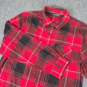 Alpine Design Flannel Shirt Plaid Button Up Long Sleeve Casual‎ Mens Medium